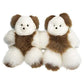 Alpacanext Soft And Cuddly Baby Alpaca Teddy Bear - 9 Inch. Premium Alpaca Stuffed Animal Handmade On Genuine Alpaka Fur. Cute Bear (9 Inches, White & Brown)