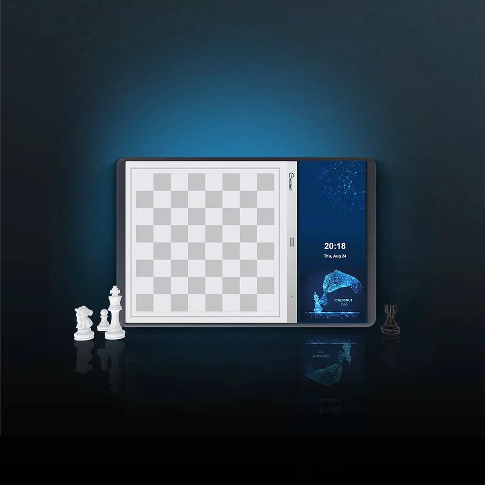 Chessnut Evo AI Chessboard - Built-in Maia Engine, Full Piece Recognition, 21.17" x 13.25", Wood, Model CE100