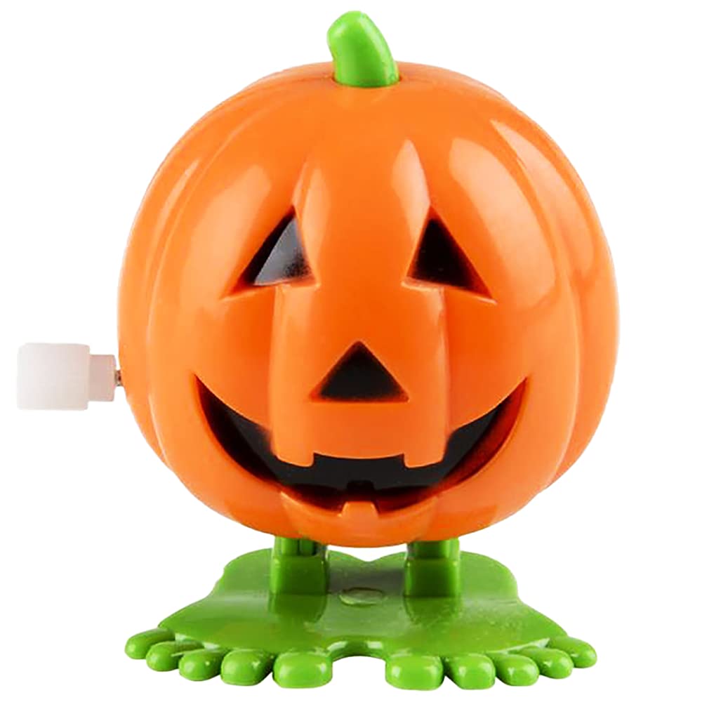 The Dreidel Company Halloween Pumpkin Wind-Up Toys, Birthday Party Favors, Novelty Toys For Boys And Girls, 2' Inches (6-Pack)