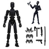 Rugwun Titan 13 Action Figure Lucky Robot 13 Action Figures Funny 3D Printed Multi Jointed Action Figures Nova 13 Action Figure Desktop Decorations Game Gifts for Kids mature-themed (Black)