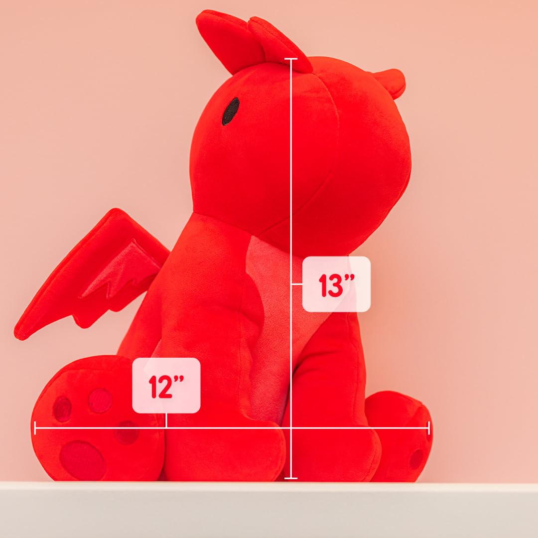 Snuggie Buggies Red Dragon Stuffed Animals Ultra Soft Plush Cute Stuffed Red Dragon Toy Stuffed Animals For Girls And Boys