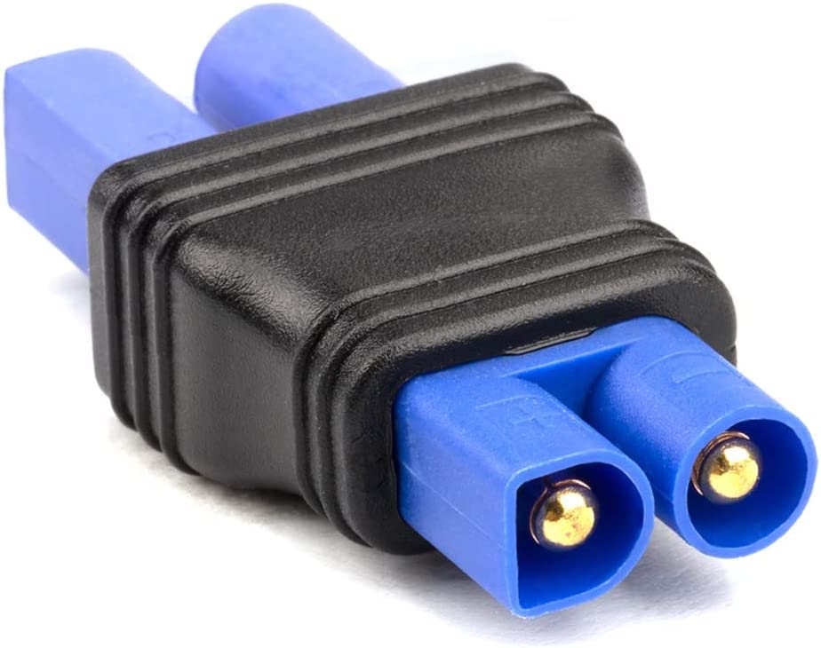 Laisomeke EC3 Male Plug Connector to EC5 Female Plug Connector Adapter for RC Lipo Battery EC3 to EC5 Adapter(2Pack)