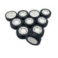 10Pcs Toy Car Wheels Rubber Tire With 5Pcs Shaft Round Axles For For Diy Model Toy Rc Car Accessories (3X38Mm)
