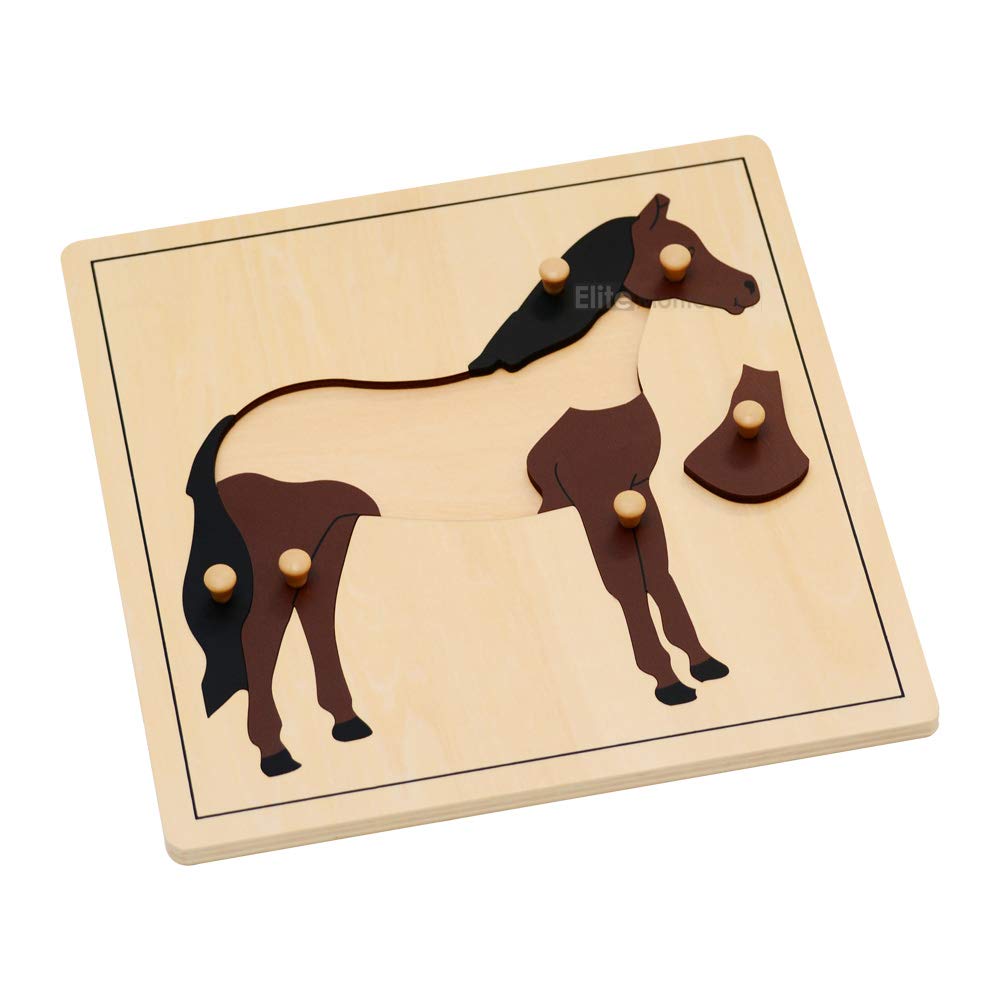 advanced Montessori Horse Puzzle Preschool Learning Material