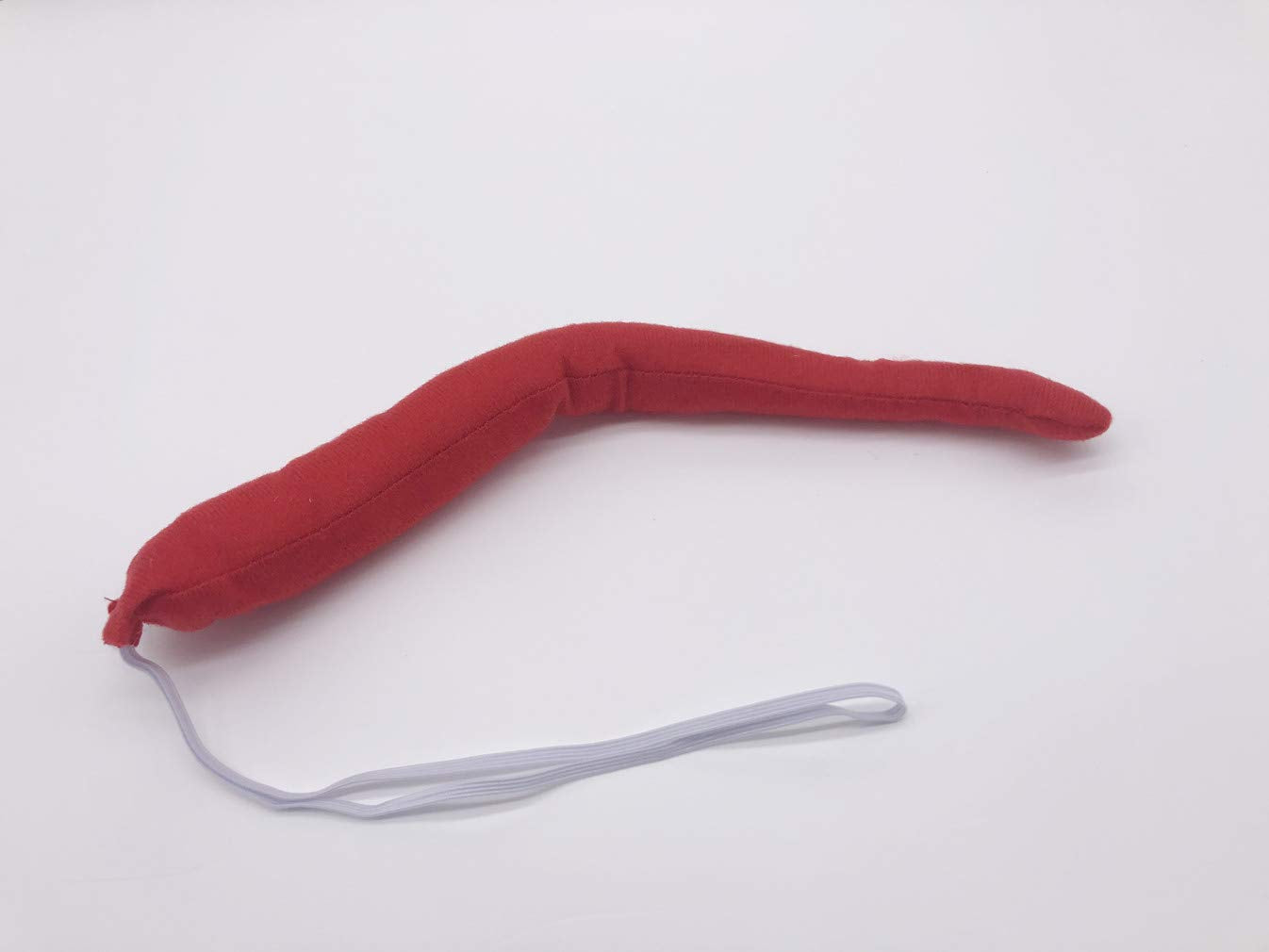 Dzrige Devil Costume Accessories Set - Red Horn Headband, Tail, Bowtie, 19 cm/7.5 inch, Cloth for Halloween, Masquerade, Cosplay