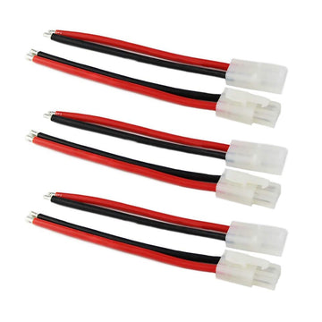 FLY RC Tamiya Battery Connectors Male & Female, 14awg, 10cm, Model 691608748953 for RC Car Lipo Battery Charge
