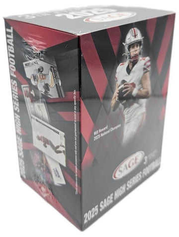 2025 NFL Sage HIGH Series Football Trading Card Blaster Box (3 Autographs Per Trading Card Box)