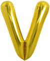 Toniful 40 Inch Large Gold Letter V Balloons Helium Balloons,Foil Mylar Big Balloons For Birthday Party Anniversary Supplies Dec