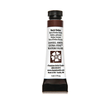 Daniel Smith 284610011 Extra Fine Watercolors Tube, 5Ml, Burnt Umber, 1.7 Fl Oz (Pack Of 1)