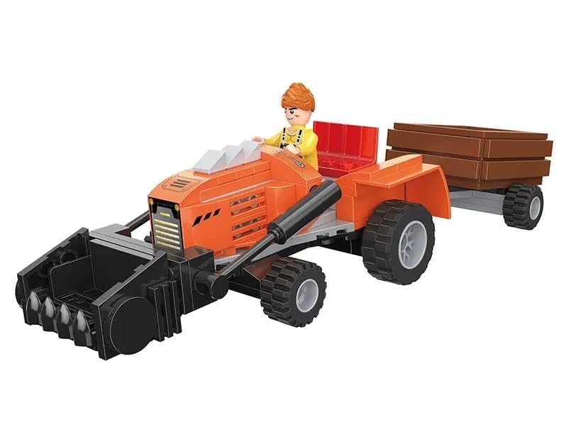 Brighterbee City Park Tractor Building Toy Set Building Blocks Building Blocks(262Pcs)