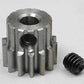 Robinson Racing 1114 Steel Alloy Motor Pinion Gear, 1/8'' Bore, 6 Mod Pitch, 14 Tooth, Brown/A