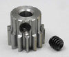 Robinson Racing 1114 Steel Alloy Motor Pinion Gear, 1/8'' Bore, 6 Mod Pitch, 14 Tooth, Brown/A