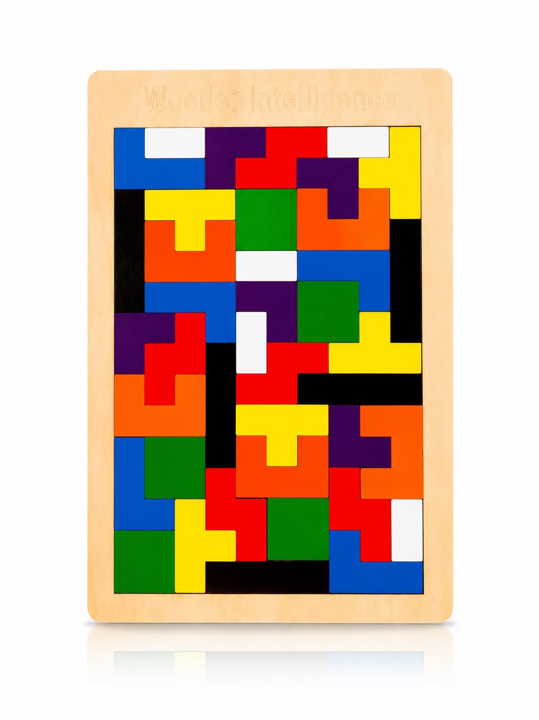 Wooden Educational Puzzle Board for Kids | Building Blocks |Puzzle Set for Early Learning, ProblemSolving & Cognitive Developme