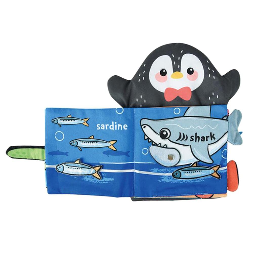 Baby Cloth Book Infant Kids Intelligence Development Toys Penguin Style|Developmental Baby Toys