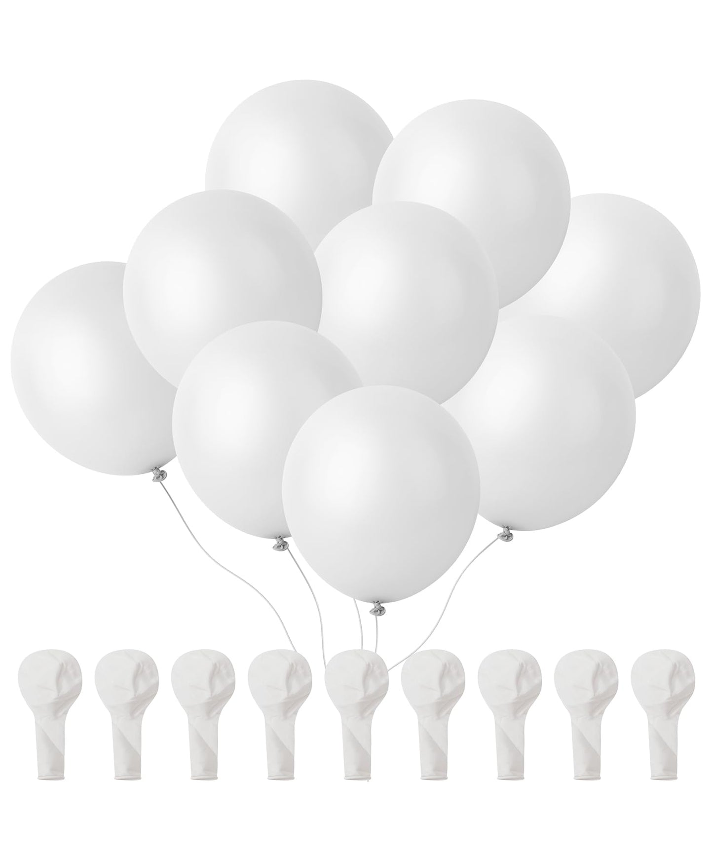 Mr. Pen- Balloons, 12 Inch, 54 Pack, White, Party Balloons, Latex Balloons, Balloons For Birthday Party, White Balloons, White Ballons, White Balloons 12 Inch, White Balloon