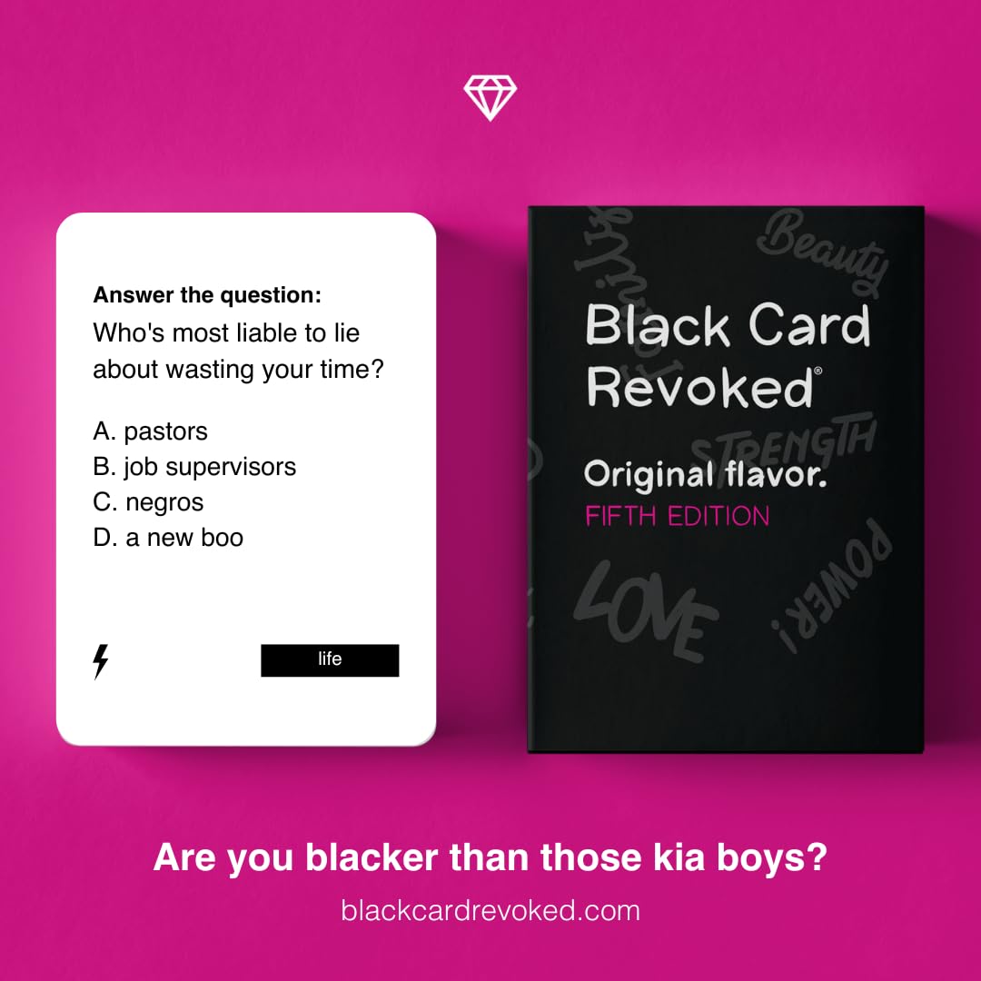 Black Card Revoked Fifth Edition - Fun Game for All Events | Black Color | Model B07ZXR31DL
