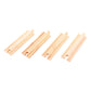 Bigjigs Rail Medium Straights (Pack Of 4) - Other Major Wooden Rail Brands Are Compatible