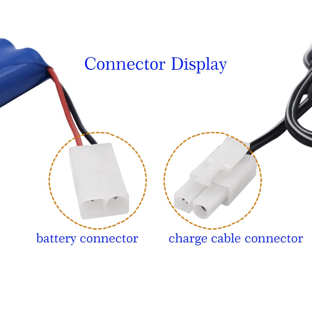 Gecoty 7.2V Ni-MH AA Rechargeable Battery Pack with Tamiya Plug for RC Trucks, Boats, Tanks - 2400mAh Model tech06