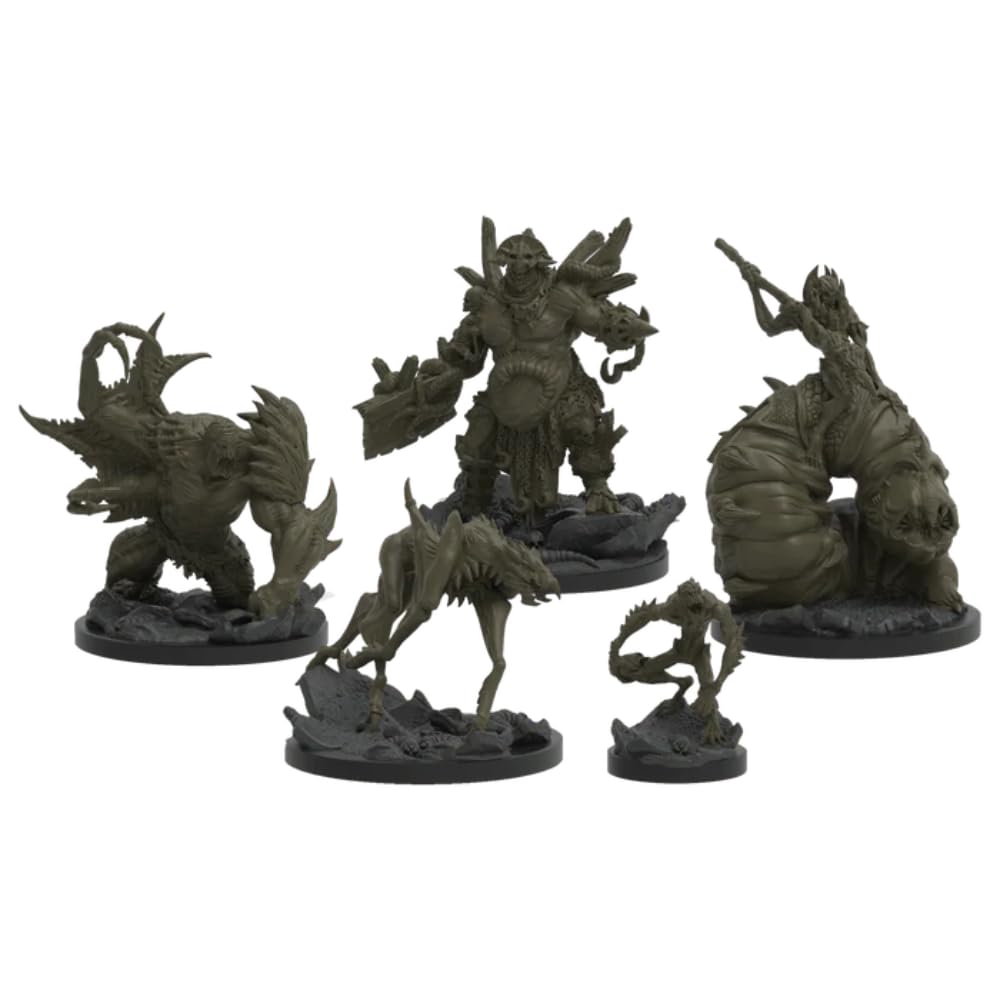 Epic Encounters: Hive Of The Ghoul-Kin Rpg Fantasy Roleplaying Tabletop Game With 20 Detailed Miniatures, Double-Sided Game Mat, & Game Master Adventure Book With Monster Stats, 5E Compatible