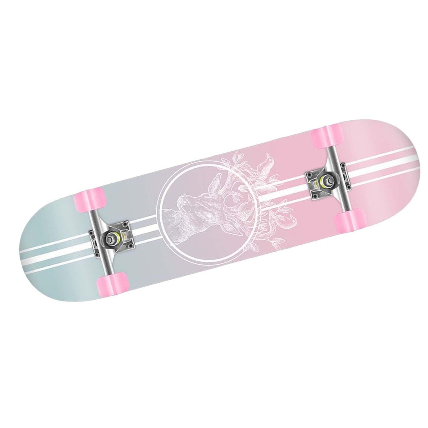 bnf Complete Skateboard for Beginners Women Man Teens Mute Boys Girls Maple Styled | Outdoor Sports | Skateboarding & Longboardi