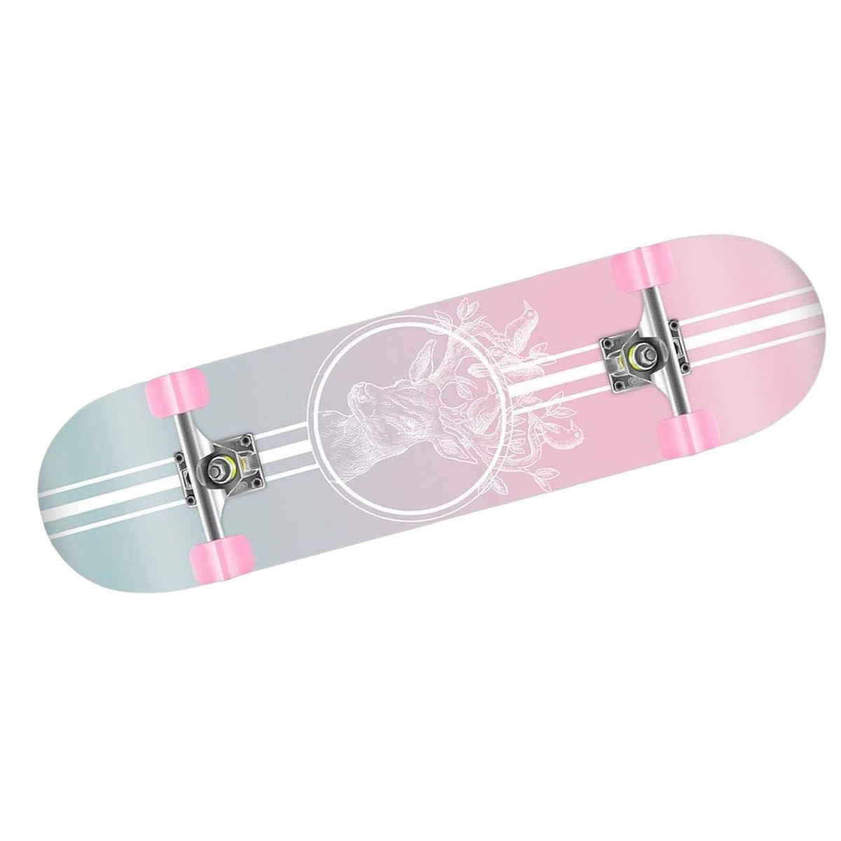bnf Complete Skateboard for Beginners Women Man Teens Mute Boys Girls Maple Styled | Outdoor Sports | Skateboarding & Longboardi