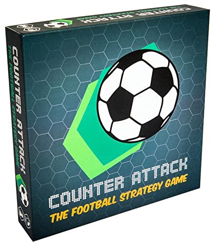 Giga Mech Games Counter Attack - Football Simulation Game for 1-2 Players, Red Cardstock