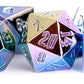 Metallic Dice Games Lic031 Metal Rainbow Aegis Dice - Set Of 7