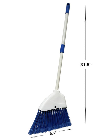 Xifando Kids Broom-Housekeeping Cleaning Tool For Kids Pretend Playing,Retractable Small Broom For Littler Helper(White+Blue)