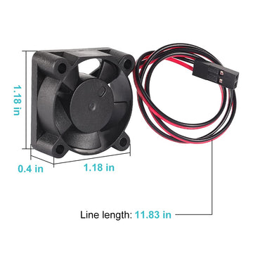 WEISHUJI 2pcs RC Motor Cooling Fan Heatsink, RC Car Motor Cooling Fan 3010 30mmx30mmx10mm Brushless Cooler DC 5V Compatible with