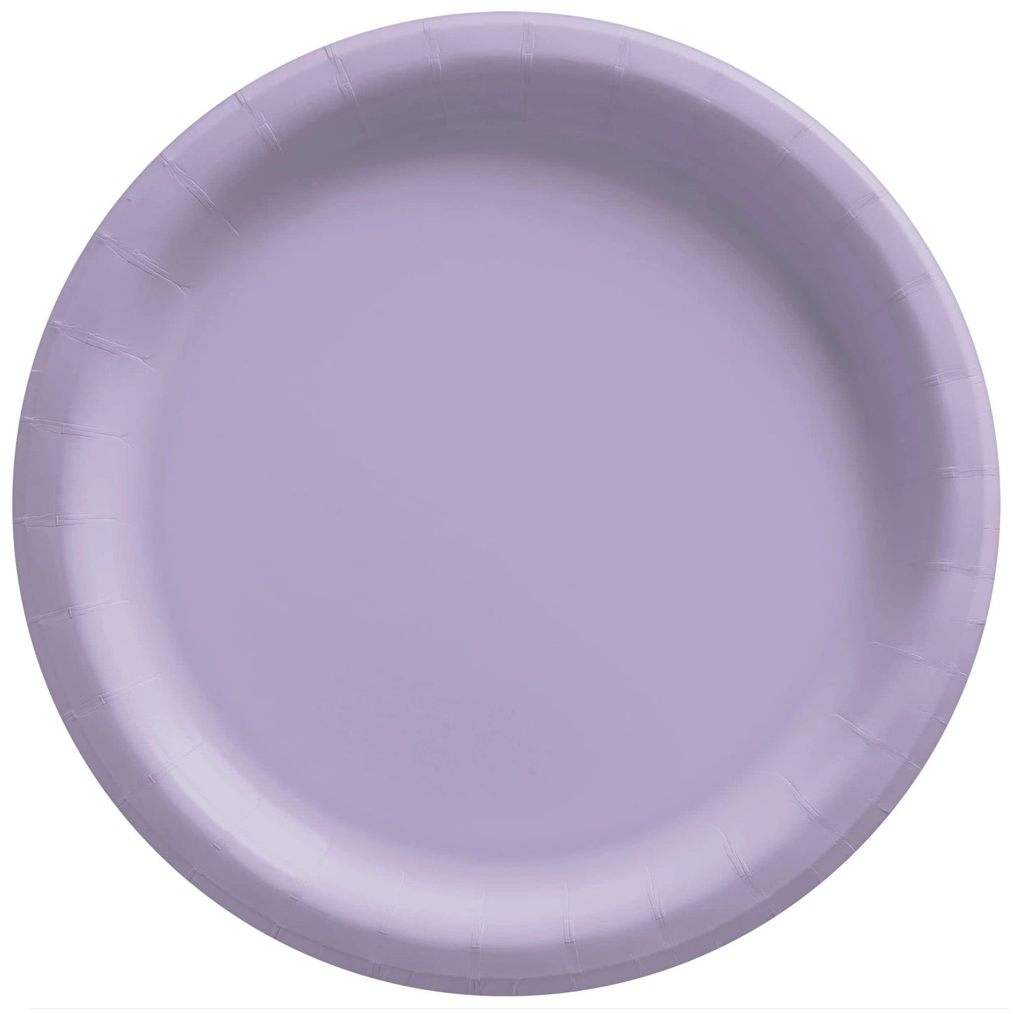 Amscan Lavender Big Party Pack Round Paper Plates - 6 3/4, 300 Ct