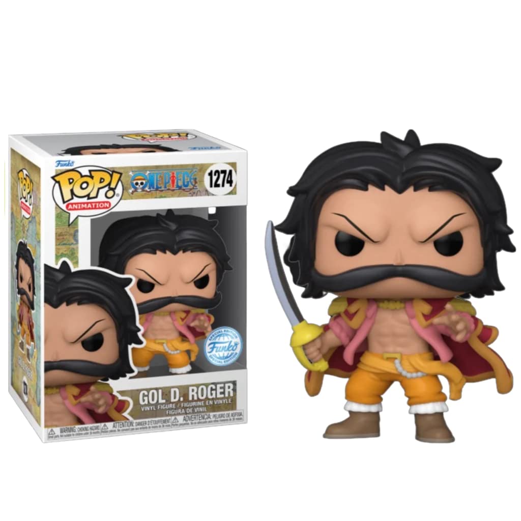 Funko Pop! Animation: One Piece - GOL D. Roger Non-Chase Version Vinyl Multicolor limited availability Figure (Common)