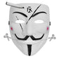 Primary Shipments Compatible Spy Ninjas Pz9 Pz2 Project Zorgo Hacker Mask And Skull Gaiter Costume (2 White Hacker Masks And 2 S