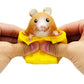 3PCS Animal Squishes Toys with Cheese Cup Squishies Cute Mice Squeeze Toys for Kids Cheese Squirrel Cup Fidget Toys for Adults A