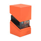 Ultimate Guard Boulder Solid 100+, Deck Case For 100 Double-Sleeved Tcg Cards, Neon Orange, Secure & Durable Storage For Trading