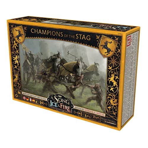 CMON A Song of Ice and Fire Tabletop Miniatures Game Champions of The Stag Unit Box (Multilingual Edition) - Strategy Game for mature-themeds  Ages 14+  2+ Players  45-60 Minute Playtime  Made by CMON