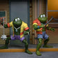 NECA Teenage Mutant Ninja Turtles 7" Napoleon & Atilla Frog Action Figures Set - Plastic, One Size, As Shown, Model 54174