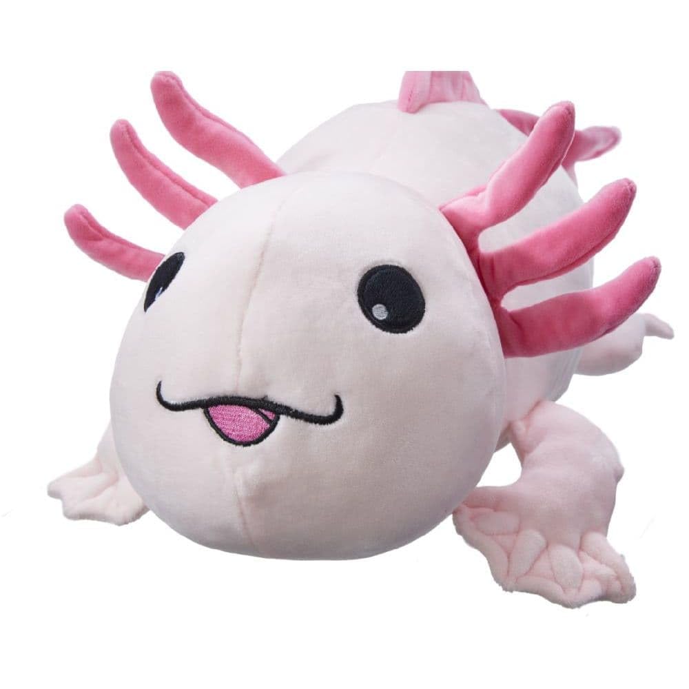 Go! Games Snoozimals Lola The Axolotl Plush Toy, 20in, Pink, Soft Plush Material, Model 202100007150