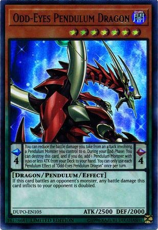Yu-Gi-Oh! - Odd-Eyes Pendulum Dragon - Dupo-En105 - Ultra Rare - Limited Edition - Duel Power