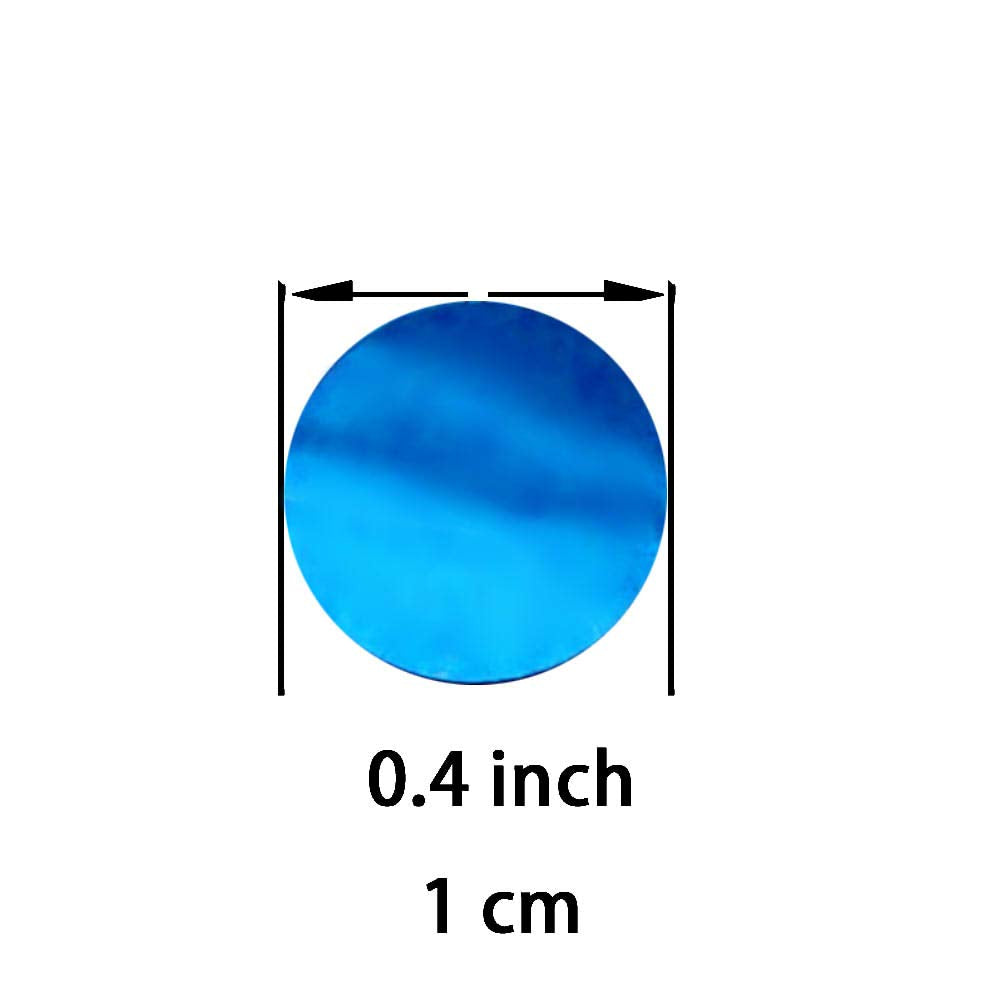 Blue Foil Metallic Round Table Confetti Decor Circle Dots Mylar Table Scatter Confetti Wedding Bachelorette Under the Sea Baby S