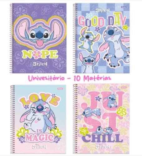 Craft Maniacs Stitch Pastel Set Of Four Cute Printed A5 Ruled 160 Pages Diaries For Kids & Adults Who Love & Adore The World Of 