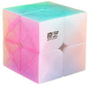 TANCH 2X2 Jelly Speed Cube Puzzle Toy - Transparent, Stickerless, Model 603981152593, Durable Plastic Design