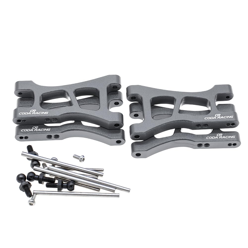 CODA Racing 4-Pack Alloy Front&Rear Suspension Arms for Traxxas 1/18 LaTrax Teton Desert Prerunner SST -Replaces Part 7630
