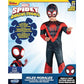 Marvel Spin Official Toddler Deluxe Halloween Costume - enhanced Quality Padded Jumpsuit and Fabric Headpiece (3T-4T)