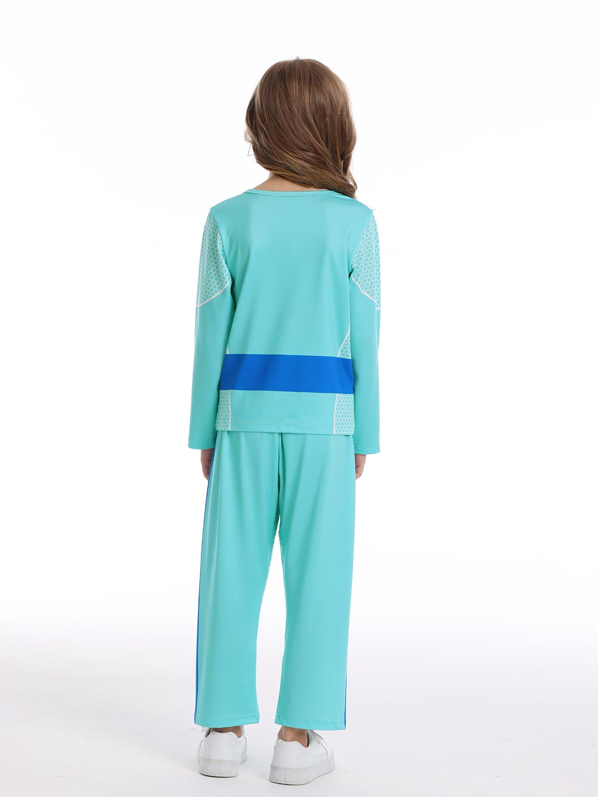 Marendyee Kitties Costume Outfit Christmas Gift For Kids Long Sleeve Shirt Pants Set Cosplay Birthday Party 7-8 Years