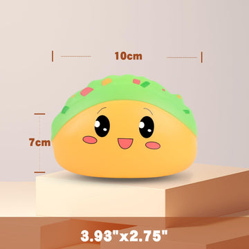 Anboor Squishies Taco Slow Rising Squishys Toy For Kids Soft Mexico Tacos Scented Stress Relief Realistic Food Cute Squeeze Squish Toy