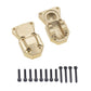 2Pcs Brass Diff Cover Front&Rear Bridge Axle Cover for 1/24 Axial SCX24 AXI90081 AXI00001 AXI00002 AXI00005 AXI00006RC Crawler C