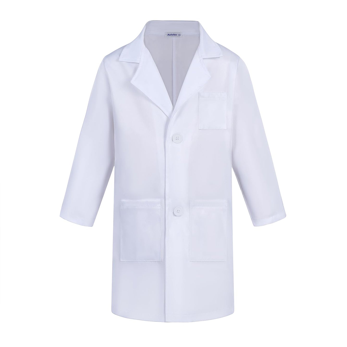 Aoiviss Doctor Costume for Kids - Scrubs Pretend Play Kit With Lab Coat and Stethoscope - Halloween Dress Up for Boys Girls  Pink