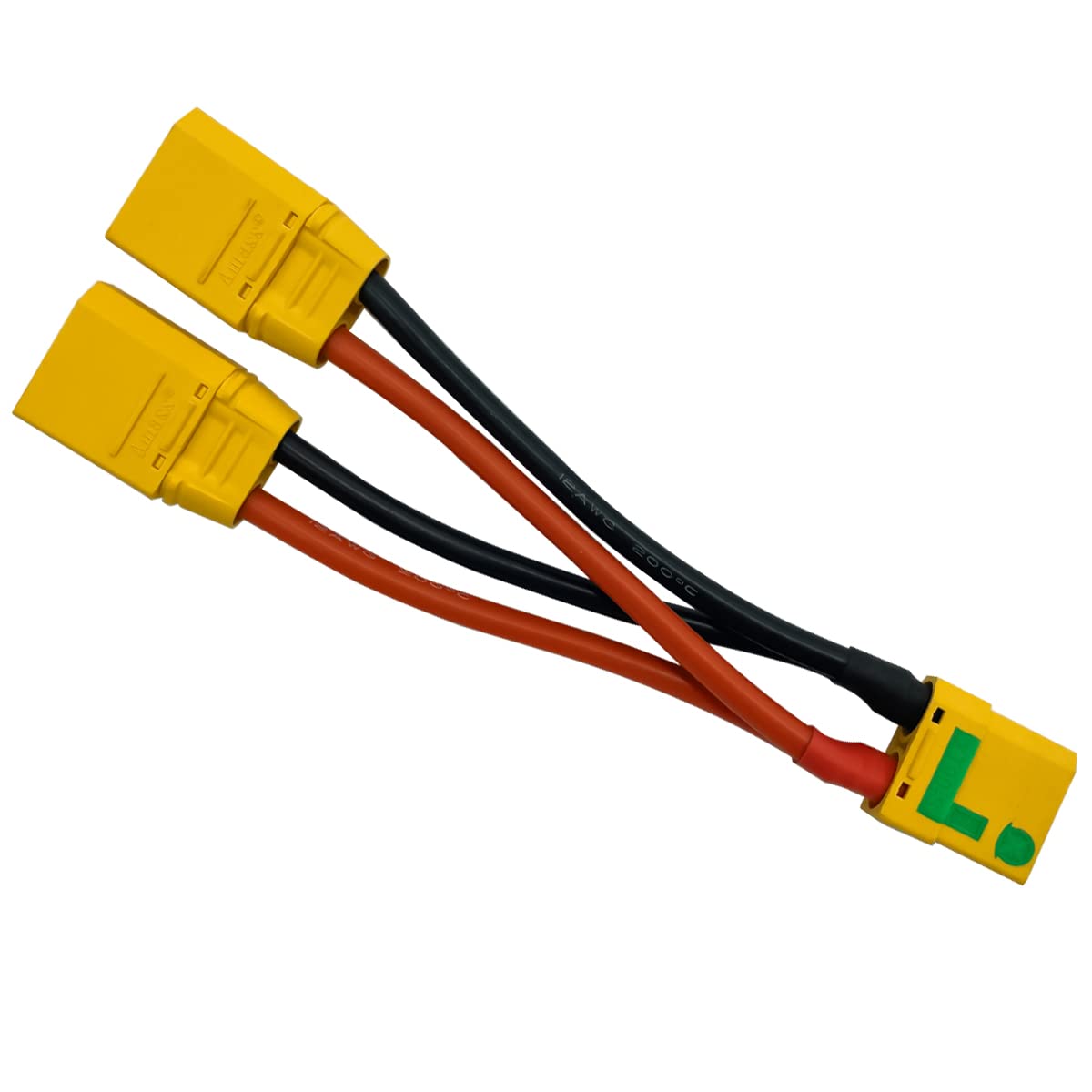 Xt90S Xt-90 Plug Parallel Battery Connector Cable Xt90 Connector Style Parallel Y-Harness For Quadcopters Multirotors Rc Lipo Ba
