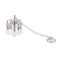 Dollhouse Miniature Chandelier 1:12 Scale Chrystaline Chandelier Pendant 5 Head Hanging Ceiling Light Luxury Decoration Ceiling