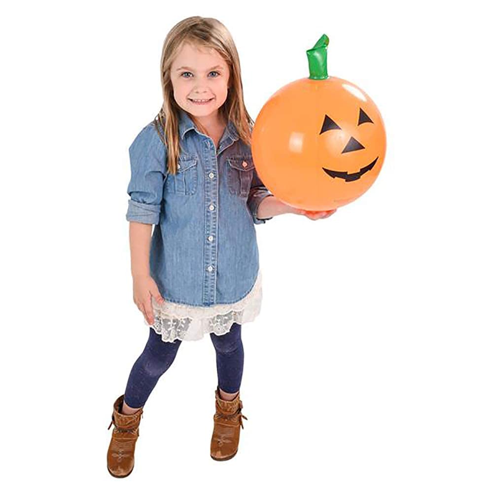 The Dreidel Company Halloween Pumpkin Inflatable Decorations, 16' Tall (6-Pack) Halloween Decor, Halloween Pumpkin Toy